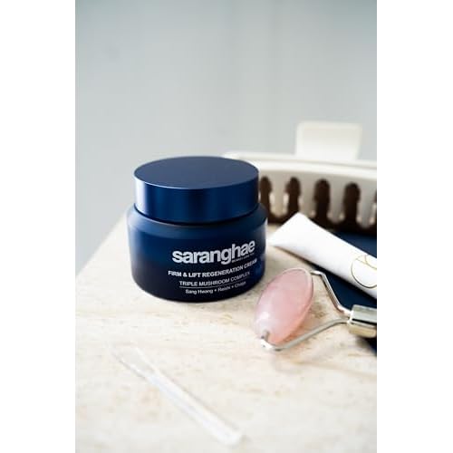 Saranghae Hydrating Moisturizer Face Cream for Soft, Smooth Skin, Face Moisturizer for Dry Skin, with Triple Mushroom Complex: Reishi + Chaga + Sang Hwang along with Hyaluronic Acid - 2.02 oz