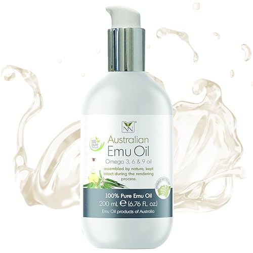 Y Not Natural Pure Emu Oil - Organic Moisture for Face, Body, Hair, Scalp & Nails - Rich in Omega 3-6-9, Vitamins & Essential Minerals - Australian Emu Oil (200ml) 6.76 fl oz - Blue Gum Eucalyptus