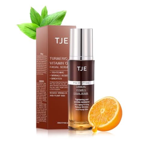 TJE Vitamin C Serum for Face, Serum for Wrinkles,Firming & Dry Skin, Dark Spot Corrector on Face, Brightening Serum & Pore Minimizer For Face, Post Acne Skin Barrier Repair - 1 Fl Oz