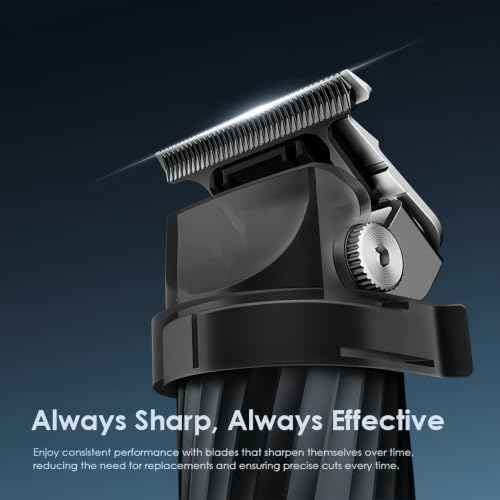 Oraimo Cordless Beard Trimmer for Men, Adjustable Rotating Head, 1200mAh Battery