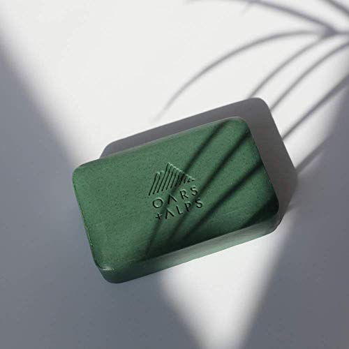Oars + Alps Exfoliating & Moisturizing Bar Soap for Men, Deep Cleaning Soap, Clean Ingredients, All Skin Types, Peppermint Charcoal, 3pk