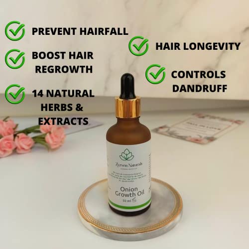 Natural Onion Hair Growth Oil for Scalp & Hair Nourishment 50ml
