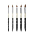 Nail Brush Kolinsky Sable Acrylic Nail Art Brushes UV Gel Nail Painting Pen Brushes Set 5 pcs (1set)