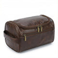 Men¡¯s Hanging Toiletry Bag, Large Capacity Travel Dopp Kit Organizer for Business Trip ? Waterproof Shaving Bag Multi-Compartment Storage for Grooming Essentials, Bathroom & Gym (Coffee)