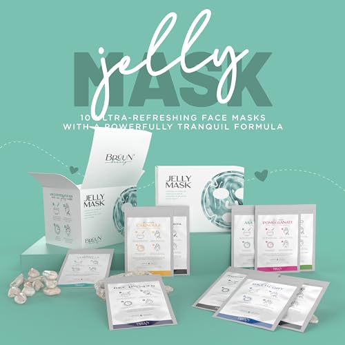 Peel-Off Jelly Mask Set - 10 Treatments with Chocolate, Aloe Vera, Avocado & More