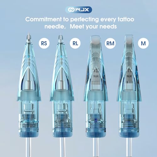 Tattoo Cartridge Needles Set #12 - 50 Mixed Sizes for Lining & Shading