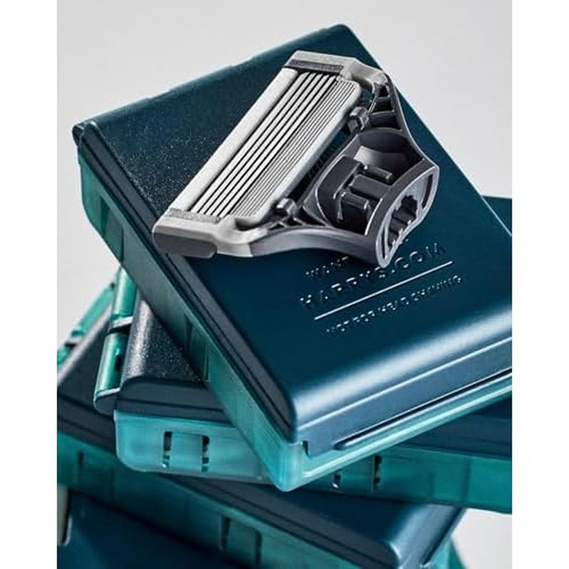 Harry's Original Shaving Kit for Men - 6 Razor Blade Refills, Foaming Shave Gel, and Travel Blade Covers - German Engineered