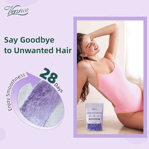Hard Wax Beads,1LB Aloe + 1LB Lavender Hard Wax For Hair Removal,Gentle on All Skin Types