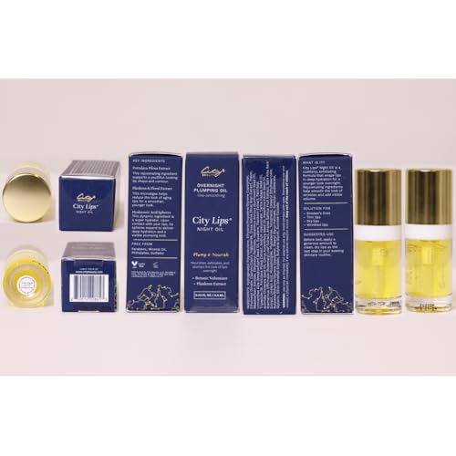 Plumping Lip Oil - Pink Champagne, 0.25oz, Rejuvenates & Hydrates Lips - City Beauty