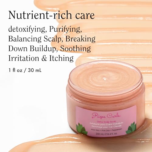 Detox Scalp Scrub with Pink Clay & Peppermint Oil for All Hair Types - 8.4 oz