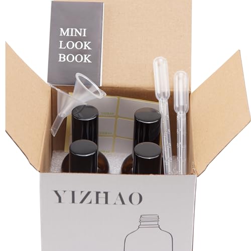 4oz Refillable Black Glass Spray Bottles with Fine Mist Spray - Variation of 100ml-4