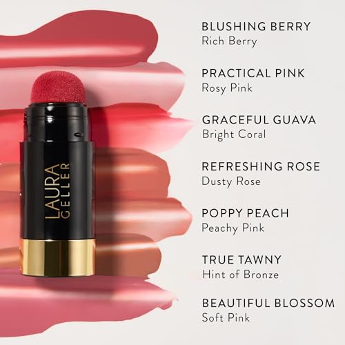 Serum Blush with Hyaluronic Acid - Natural Finish Pink + Angled Vegan Brush