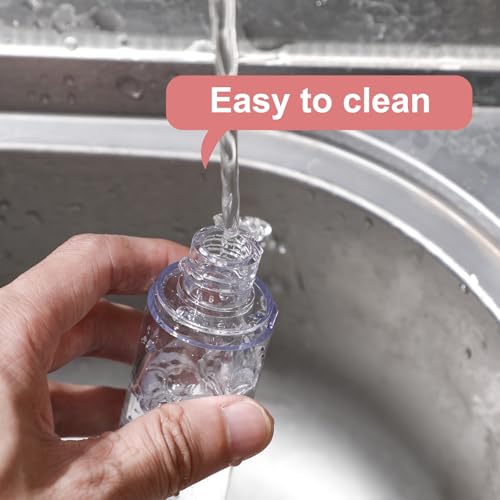28-Pack Travel Size Airless Pump Bottles 1.7 oz Refillable Cosmetic Dispensers
