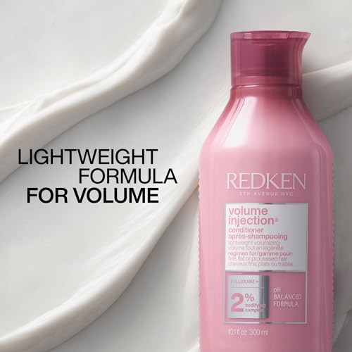 Redken Volume Injection Conditioner for Fine Hair 10.1 Fl Oz Pack of 1 - Adds Lift & Body