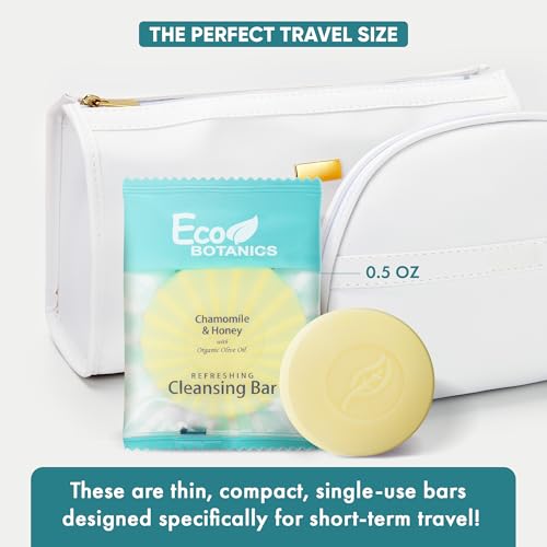 Travel Size Cleansing Bar Soap 100-Count with Chamomile Scent for Hospitality