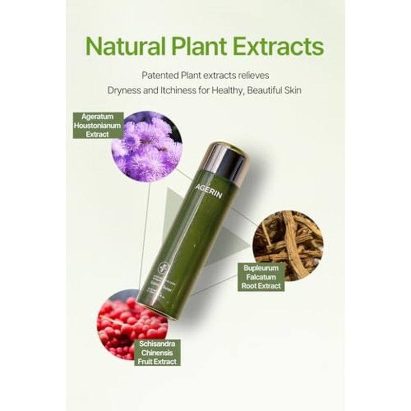 Essence Toner with Ageratum for Sensitive and Dry Skin, Anti-Itch, Steroid Free, Skin Trouble Care, Calming Skin, Refreshing, Hydrating, Purifying, Cruelty Free, Vegan (4.39 Ounces)