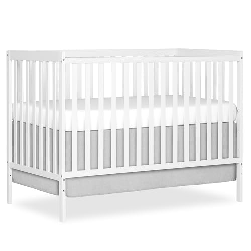 White 5-in-1 Convertible Baby Crib - Greenguard Gold & Non-Toxic Finish