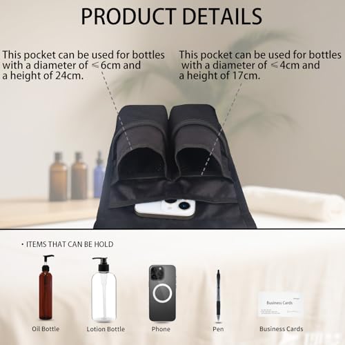 Massage Bottle Holster Kit with 2x 10oz Leak-Resistant Bottles & Adjustable Strap - Double Version