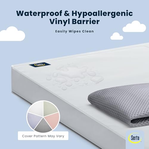 Delta Children Breathable Limited Two-Stage Crib & Toddler Mattress - Waterproof & Washable Cover, Made in USA