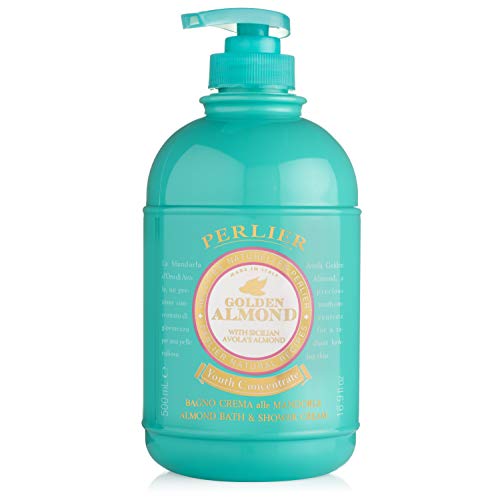 Golden Almond Bath & Shower Cream - Moisturizing Creamy Body Wash with Vitamin E, Almond Blossom Scent, 16.9 Fl Oz - Variation of THIS listing