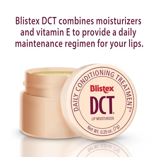Blistex DCT Daily Lip Treatment - Moisturizing Lip Balm with Vitamin E, Cocoa Butter, 12 Pack