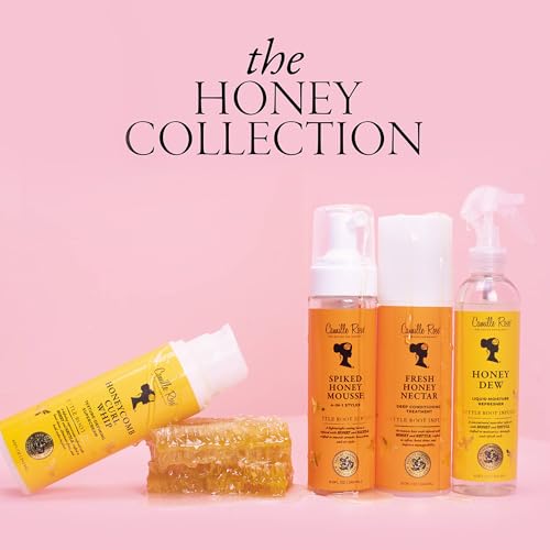 Camille Rose Honeycomb Curl Whip Texture-Defining Hair Styling Cream, with Honey and Nettle Root to Reduce Frizz, Nourish, and Add Shine, 12 fl oz