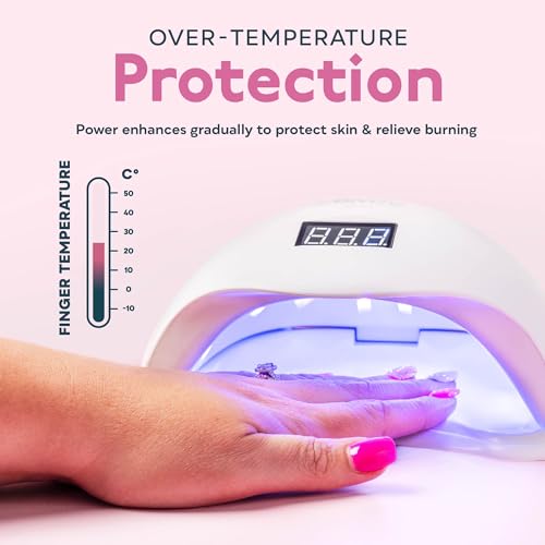 SUNUV UV LED Light for Nails SUN5, UV Light Nail Lamp with Timer Settings Gel Nail Polish Kit, 16 Colors Gel Polish Set