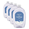 Amazon Basics Gentle & Mild Clear Liquid Hand Soap Refill - 50 Fl Oz Pack of 4