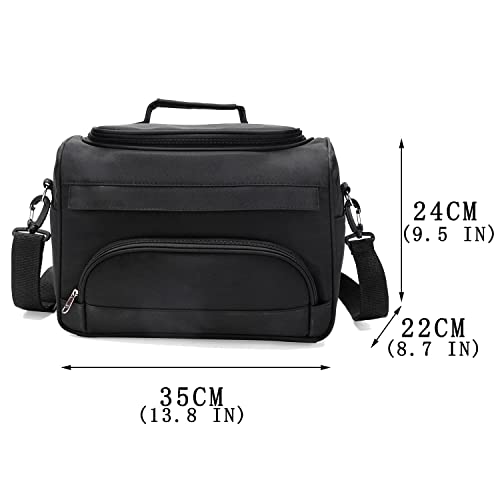 Hairdressing Bag with Shoulder Strap - Black Salon Organizer with YKK Zipper