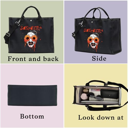 BWWKTOP Clown Movie Cosmetic Makeup Bag Movie Fans Gifts Horror Movie Zipper Pouch for Women Girls