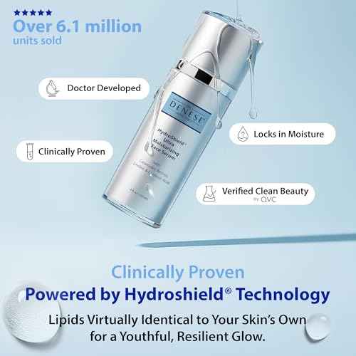 Dr. Denese SkinScience HydroShield Ultra Moisturizing Face Serum 4 oz ? Retinol & Ceramide Formula for Deep Moisture, Smooth Radiant Skin, Fine Line Care ? Dermatologist-Tested & Cruelty-Free