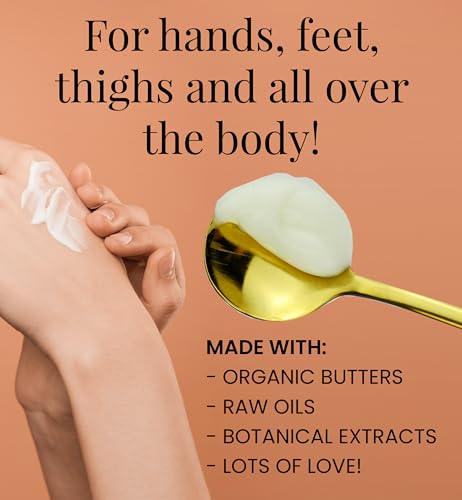 All-Purpose Body & Face Butter with Honey & Propolis - Rich Moisturizer for Dry Sensitive Skin - 8 Ounce