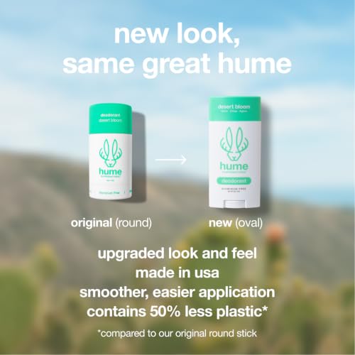 Hume Supernatural Desert Bloom 2-Pack Roll-On Deodorant for Women & Men - All-Day Freshness, Sensitive Skin Safe