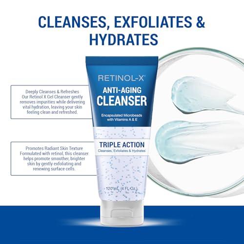 Retinol-X Anti-Aging Facial Cleanser 4 oz Tube - 2 Pack