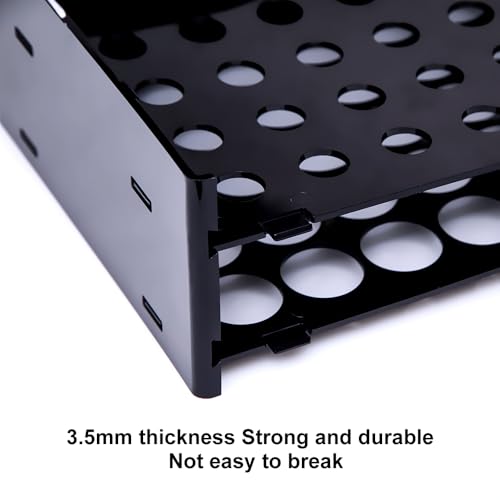 Tattoo Ink Bottle Holder Rack for 50 1oz Bottles Wall Mount & Desktop Organizer