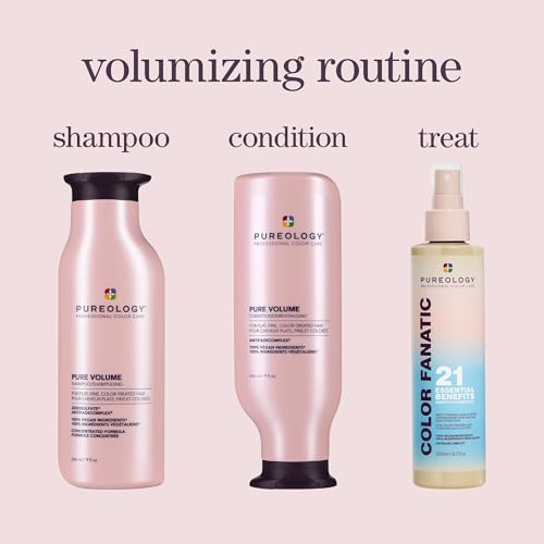 Pureology Volume Shampoo & Conditioner Set 9 Fl Oz - For Fine Hair, 2-Pack