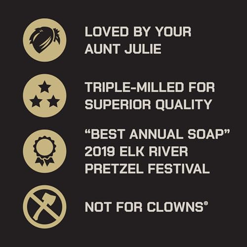 Pumpkin Spice Latte Bar Soap Set - Duke Cannon 10 oz Triple Milled, 3 Pack Variation