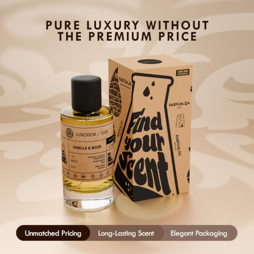 Men's Vanilla & Wood Eau de Parfum - Inspired by Althair, Long Lasting, 3.4 fl oz