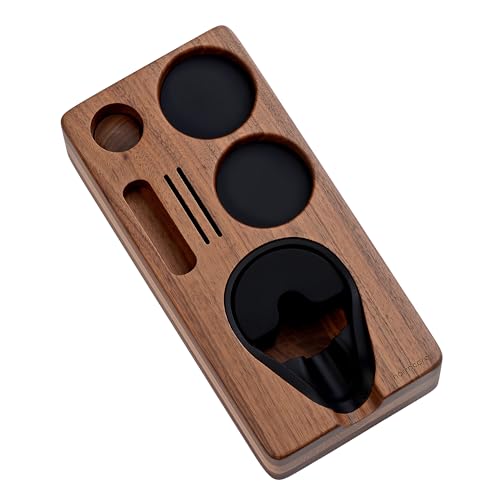 Normcore 58mm Espresso Tamping Station Walnut Coffee Tool Organizer Stand
