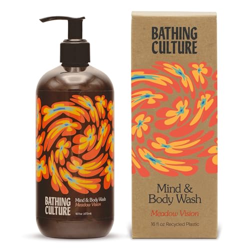 Organic Body Wash - Meadow Vision Scent, 16oz Plastic Refill Bottle