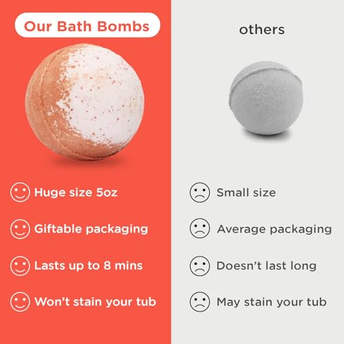 Two Sisters Relaxing Bath Bombs for Women, Girls, Teens & Kids (6 Pack) - Natural Bubble Bomb, Moisturizes Dry Skin, Releases Color, Aromatic Scents, USA Made - Ideal Mothers Day Gift by Two Sisters