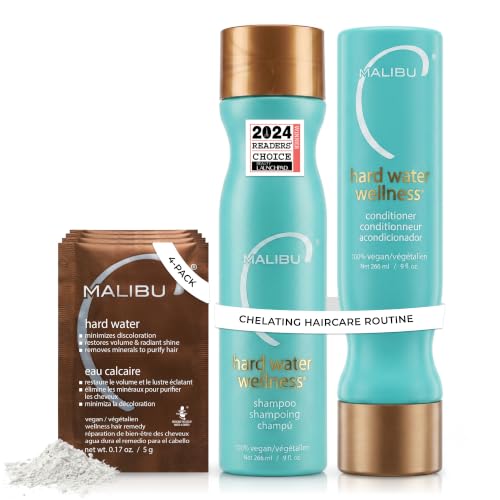 Hard Water Hair Detox Set - Shampoo, Conditioner & Hair Mask Pack for Damaged, Dry Hair