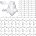 Night Light Plug-in Base with Shade Mount Clip - White, 80 Sets