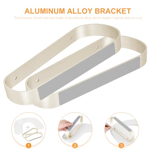 U-Shaped Nail Technician Arm Rest Stand with Aluminum Alloy Holder - Manicure Support Pillow