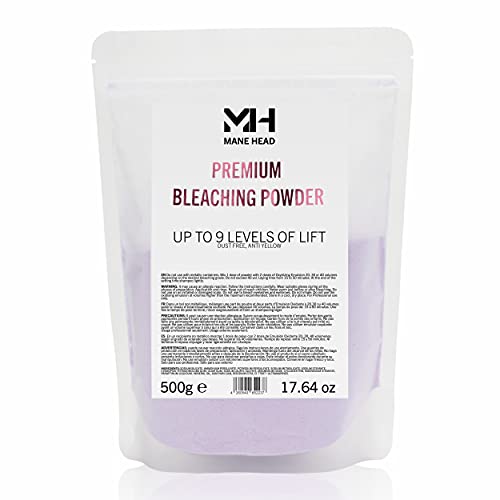 9 Level Hair Bleach Powder 17.64 oz - Dust-Free Violet Blonde Lightener