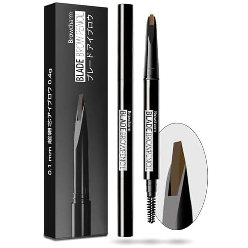 Browcharm Microblading Eyebrow Pencil for Women,0.1mm Ultra-Fine Mechanical Pencil,Makeup Brow Definer Waterproof,Draws Tiny Brow Hairs and Fills in Sparse Areas and Gaps (03 Light Brown)