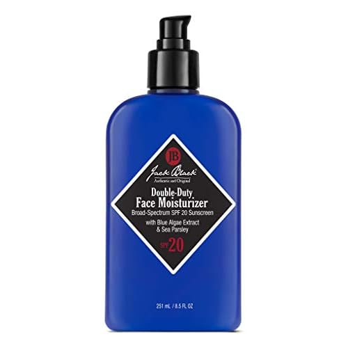 Jack Black Double Duty Face Moisturizer with SPF 20, Facial Moisturizer Face Cream for Men, Mens Facial Lotion with SPF, Gifts for Men