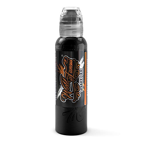 World Famous Tattoo Ink Outlining Black 8 fl oz - Professional Vegan Non-Toxic