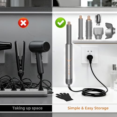 6-in-1 Foldable Hair Dryer Brush & Styler with Ionic Technology, Travel Bag