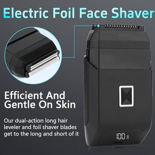 Men's 4-in-1 Beard Body Trimmer Groomer Kit Waterproof Black456